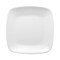 Smarty Had A Party 7.25" Solid White Flat Rounded Square Disposable Plastic Appetizer/Salad Plates (120 Plates), 120PK 4837WH-CASE - alternate 2